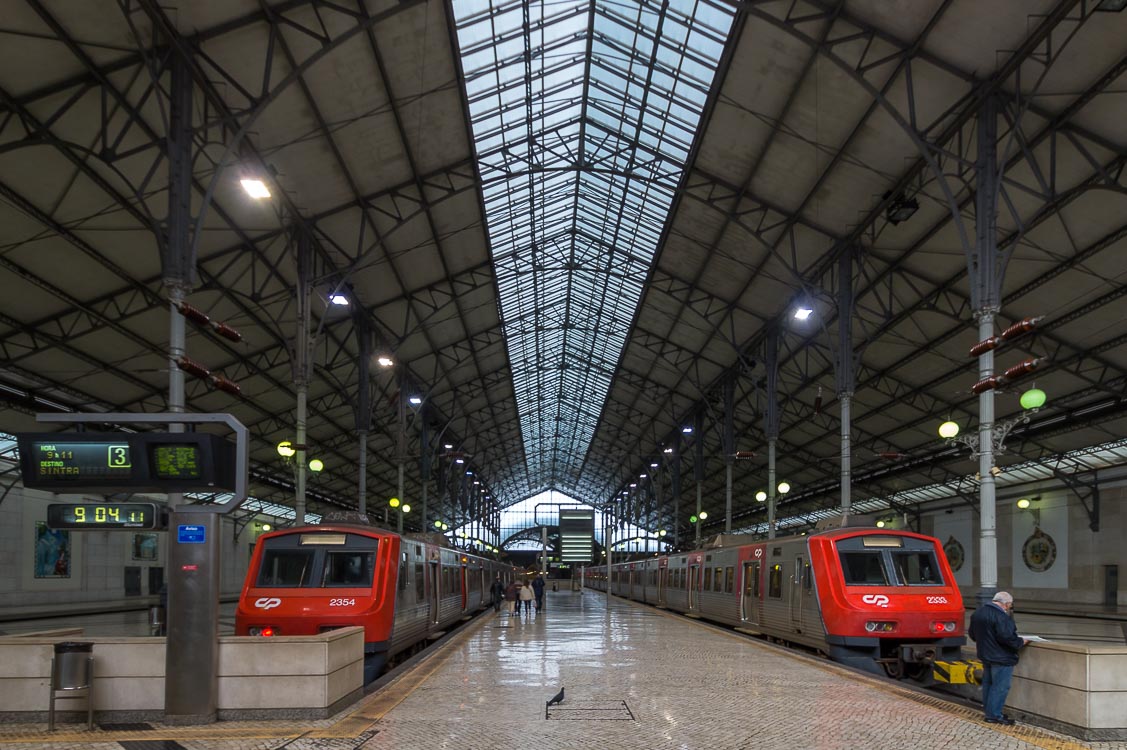 Lissabon Rossio Bahnsteighalle