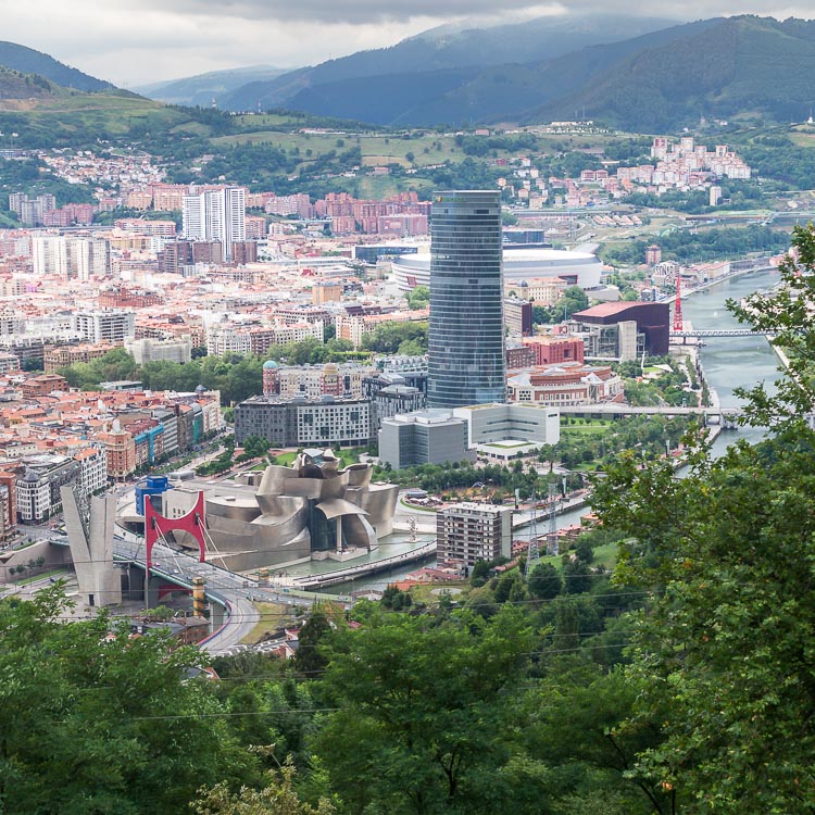 Bilbao Übersicht Neubauten Abandoibarra