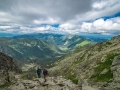 Hohe Tatra Berge und Wanderer